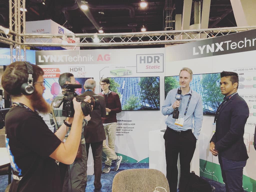 Varun Patel interviewed at NAB Show — LYNX Technik booth
